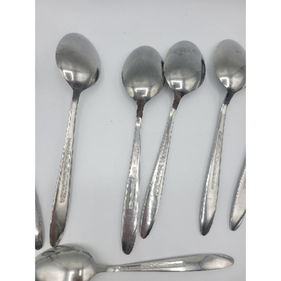 Stanley Roberts Florentine‎ Rose stainless steel 16 tsp 8 tbsp (24) - Picture 14 of 15